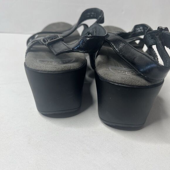 Dansko Surraya Black Patent Leather Platform Comfort Sandals Womens Size 41/10.5 - Picture 6 of 8